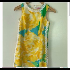 LILLY PULITZER LACE SHIFT SUNGLOW FIRST IMPRESSION